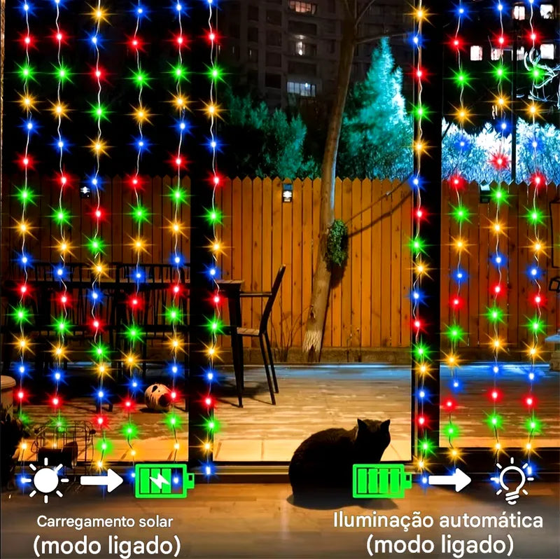 Luzes De Cortina Solar LumiGlow