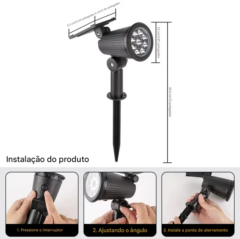 Luzes Solares Spot RGB GlowLite
