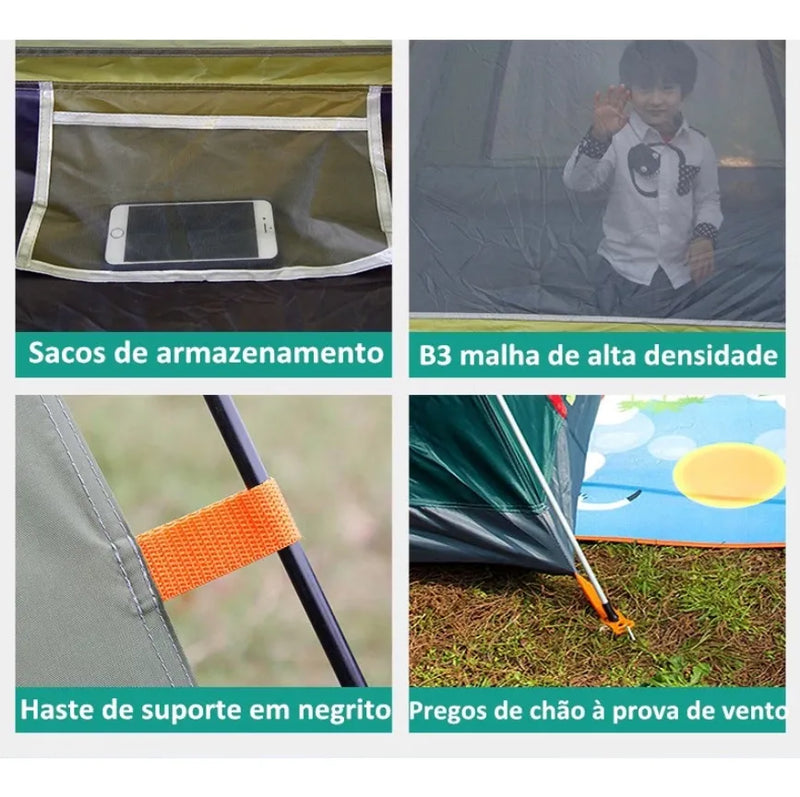 Barraca Camping Pro [4/5 Pessoas]