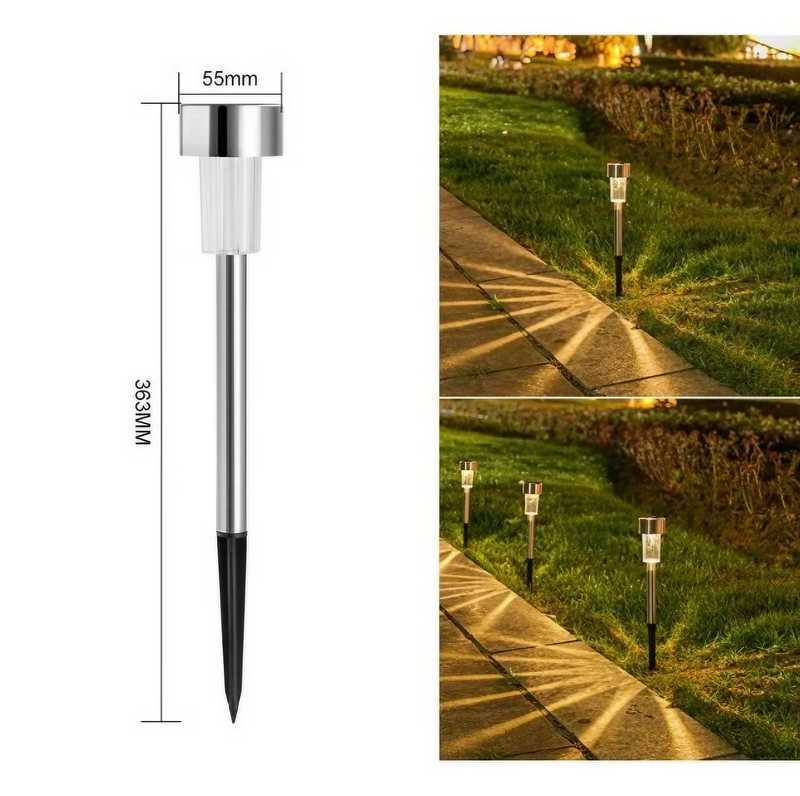Balizador Solar Jardim Estelar Kit 12 Unidades [DECORAÇÃO NATAL LUZ]