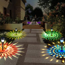 Luminária Solar Impermeável Jardim Decorativo Design Geometria Sagrada [DECORAÇÃO NATAL ANO NOVO]