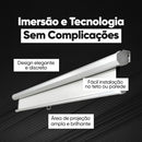 Tela De Projeção Elétrica 120pol Retratil Com Controle Remoto