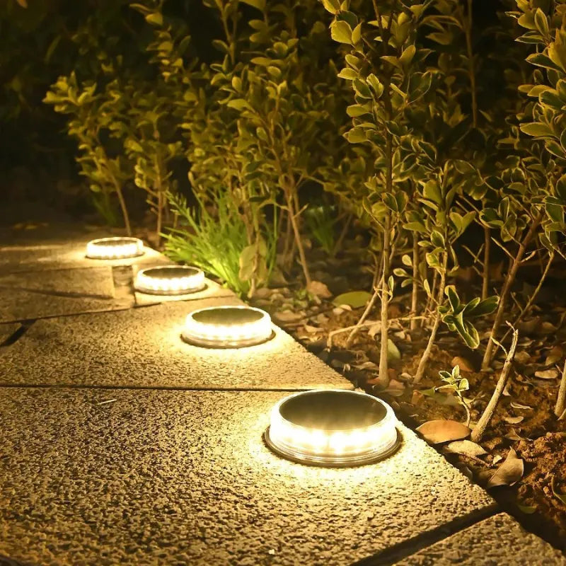 Kit 4 Luminárias LED Colorido Solar Jardim Impermeável [LANÇAMENTO]