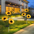 Flor Girassol LED Solar Jardim Impermeável [DECORAÇÃO ECONOMICA]