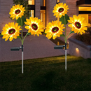 Flor Girassol LED Solar Jardim Impermeável [DECORAÇÃO ECONOMICA]